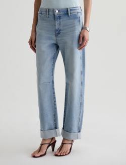 Mercer Jean Highway 29 Cuffed High-Rise Barrel WOMENS BOTTOMS Photo 6