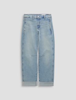 Mercer Jean Highway 29 Cuffed High-Rise Barrel WOMENS BOTTOMS Photo 1