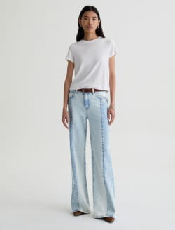 Saige Wide Leg Jean Solar Flare Mid-Rise Fit WOMENS BOTTOMS Photo 2