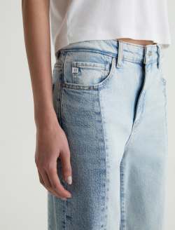 Saige Wide Leg Jean Solar Flare Mid-Rise Fit WOMENS BOTTOMS Photo 4