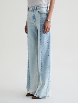 Saige Wide Leg Jean Solar Flare Mid-Rise Fit WOMENS BOTTOMS Photo 6