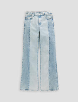 Saige Wide Leg Jean Solar Flare Mid-Rise Fit WOMENS BOTTOMS Photo 1