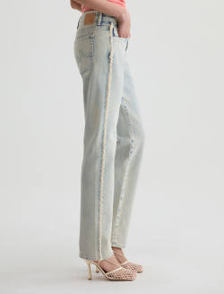 Sandra Jean Mojave Khaki Low-Rise Straight WOMENS BOTTOMS Photo 5