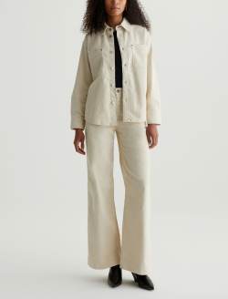 Anabelle Corduroy Overshirt Opal Stone Relaxed Corduroy Shirt Jacket WOMENS TOPS Photo 5