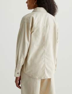 Anabelle Corduroy Overshirt Opal Stone Relaxed Corduroy Shirt Jacket WOMENS TOPS Photo 8