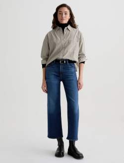 Saige Wide Leg Crop Veiled Mid-Rise Fit WOMENS BOTTOMS Photo 2