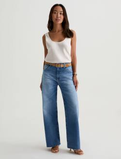 Saige Wide Leg Crop 16 Years Postcard AG-ed™ Mid-Rise Wide Leg Denim WOMENS BOTTOMS Photo 9
