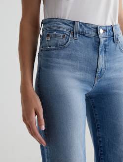 【AAKE】[UNISEX] TRACK LINE WIDE DENIM BKE Andi Cropped Wide Leg Stretch Jean - Women's Jeans in