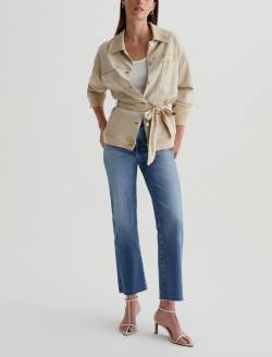 Brinley Crop 16 Years Postcard AG-ed™ Mid-Rise Straight Denim WOMENS BOTTOMS Photo 2