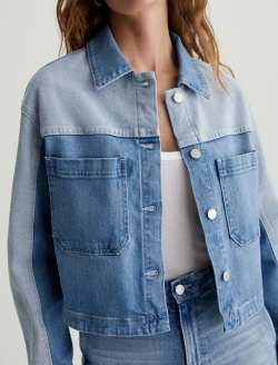 Juliana Shirt Jacket Wanderlust Colorblock Shirt Jacket WOMENS TOPS Photo 3
