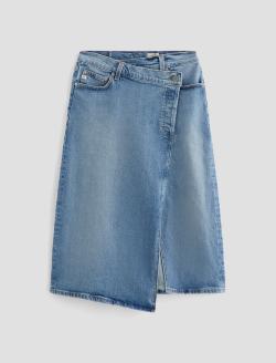 Bruna Skirt 18 Years Oslo AG-ed™ Wrap Midi Denim Skirt WOMENS BOTTOMS Photo 1