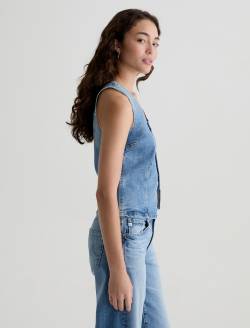 Teagan Helios Slim Denim Tank WOMENS TOPS Photo 4
