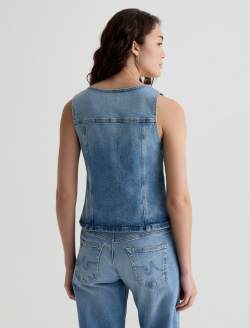 Teagan Helios Slim Denim Tank WOMENS TOPS Photo 8