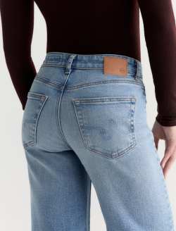 Saige Wide Leg Petite Jean Rosarito Mid-Rise Fit WOMENS BOTTOMS Photo 7