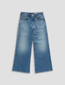 Saige Wide Leg Petite Jean Rosarito Mid-Rise Fit WOMENS BOTTOMS Photo 1