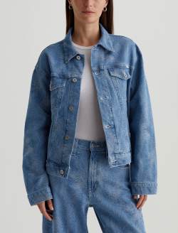 Ramie Waves Oversized Trucker Jacket WOMENS TOPS Photo 2