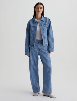 Ramie Jacket Waves Oversized Trucker Jacket WOMENS TOPS Photo 5