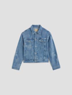 Ramie Jacket Waves Oversized Trucker Jacket WOMENS TOPS Photo 1
