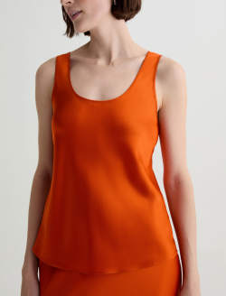 Nicola Tabasco Silk Double Scoop Tank WOMENS TOPS Photo 3