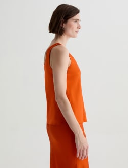 Nicola Tabasco Silk Double Scoop Tank WOMENS TOPS Photo 7