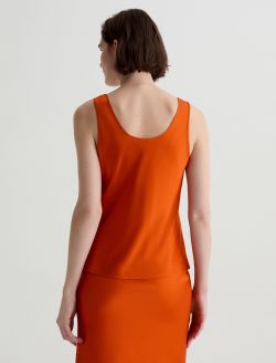 Nicola Tabasco Silk Double Scoop Tank WOMENS TOPS Photo 8