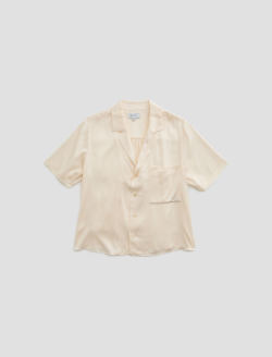 Kieran Shirt Champagne Silk Camp Shirt WOMENS TOPS Photo 1