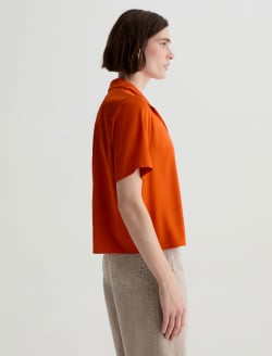 Kieran Shirt Tabasco Silk Camp Shirt WOMENS TOPS Photo 4