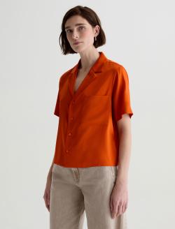 Kieran Shirt Tabasco Silk Camp Shirt WOMENS TOPS Photo 7