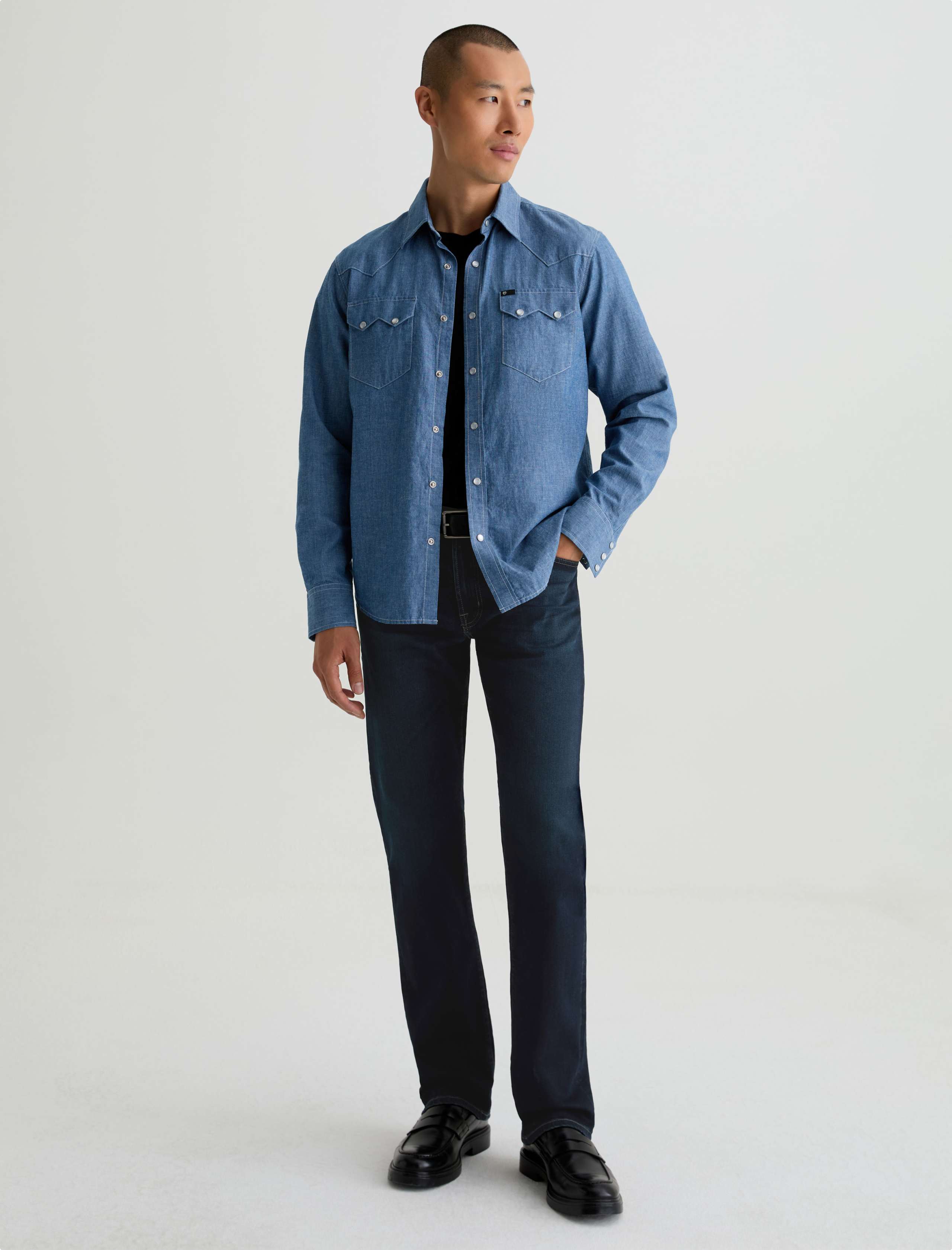 【theory】AG ボーイフレンド　ダメージデニム　ホワイト　２４inch AG for Theory（セオリー）THE EX-BOYFRIEND SLIM ダメージ