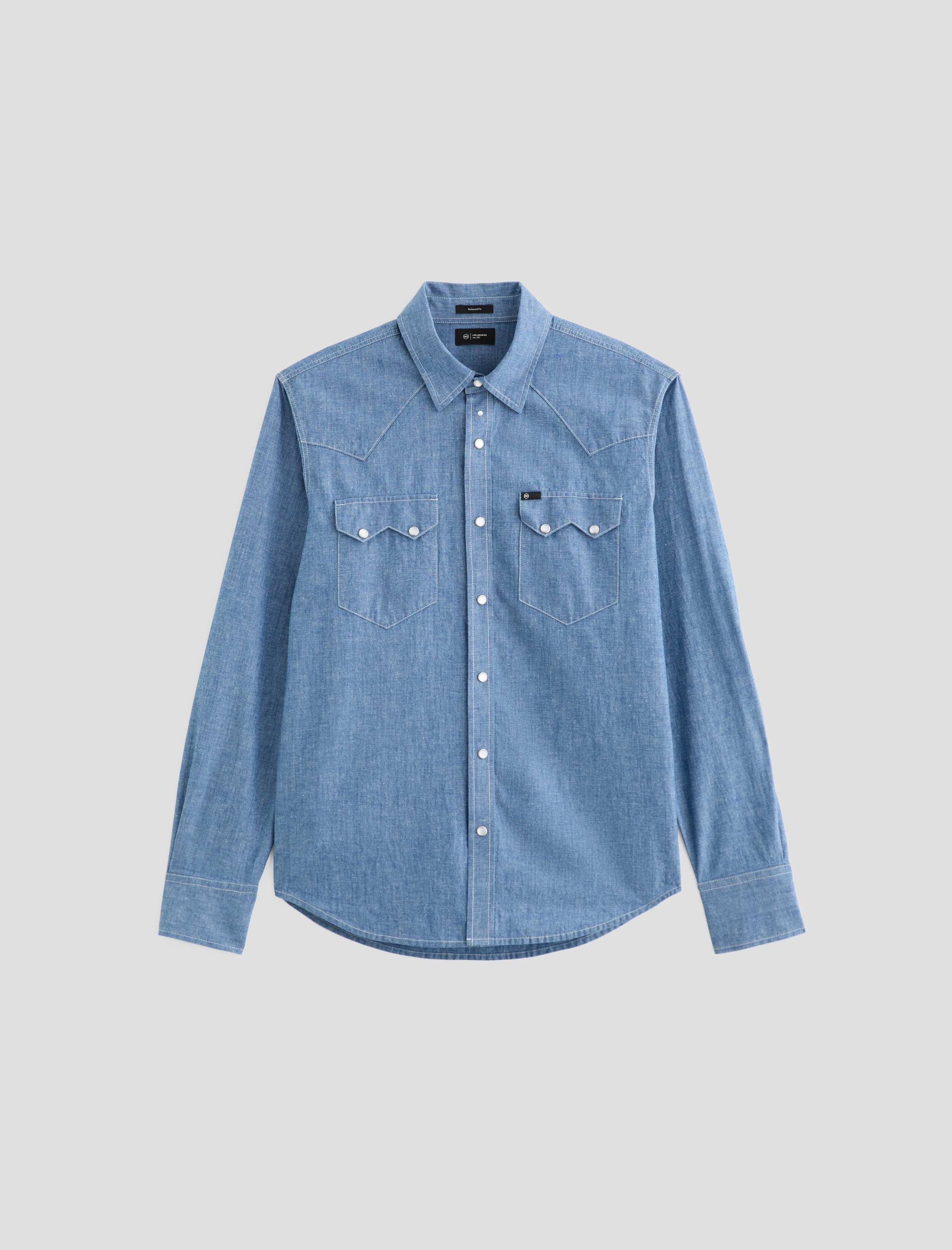 【2plan】Andy non-fade denim half shirt 1_1834b2f7-9f16-43d9-9068-