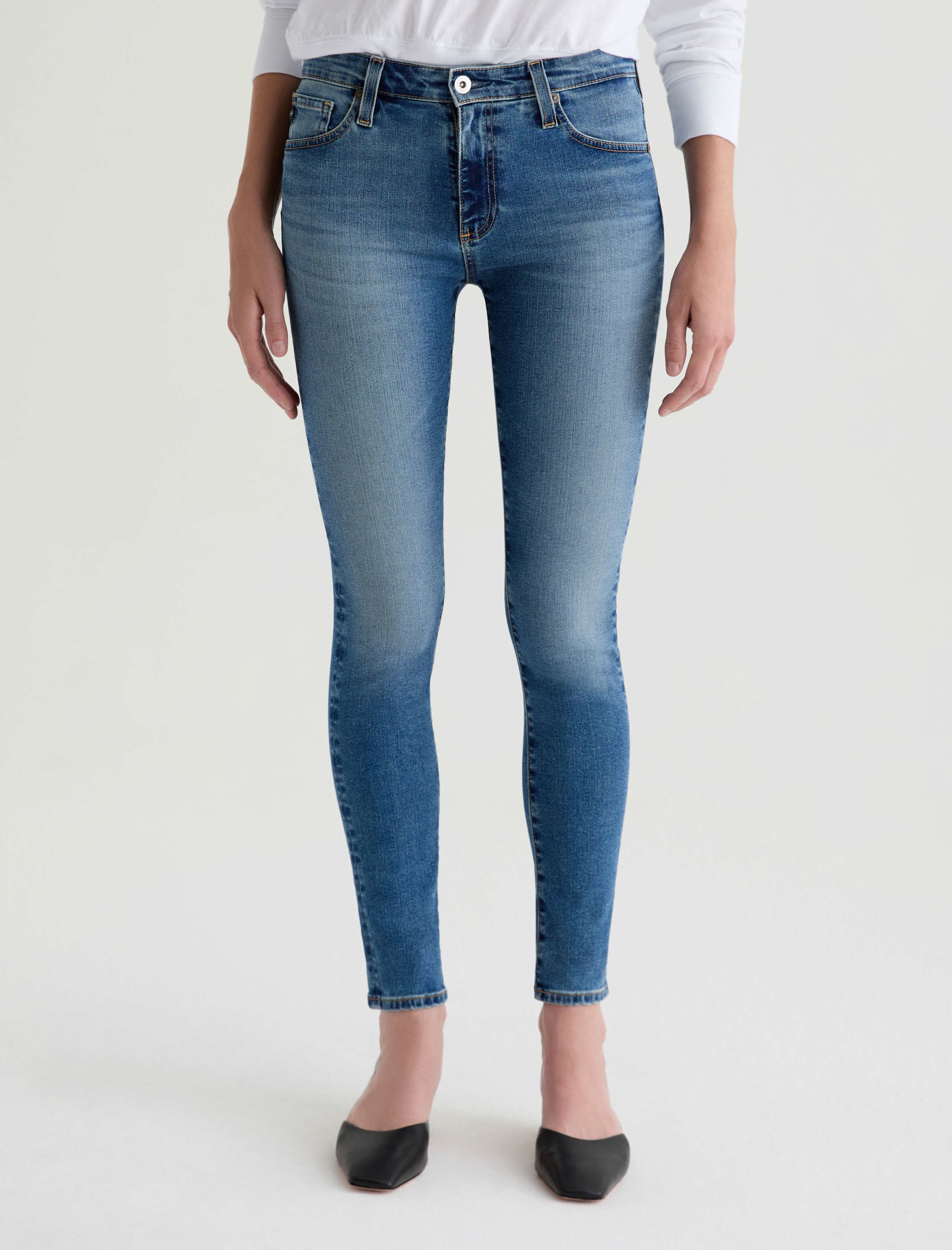 AG スキニーストレートジーンズ AG (29) スリムストレートデニムパンツ 日本製 ストレッチ