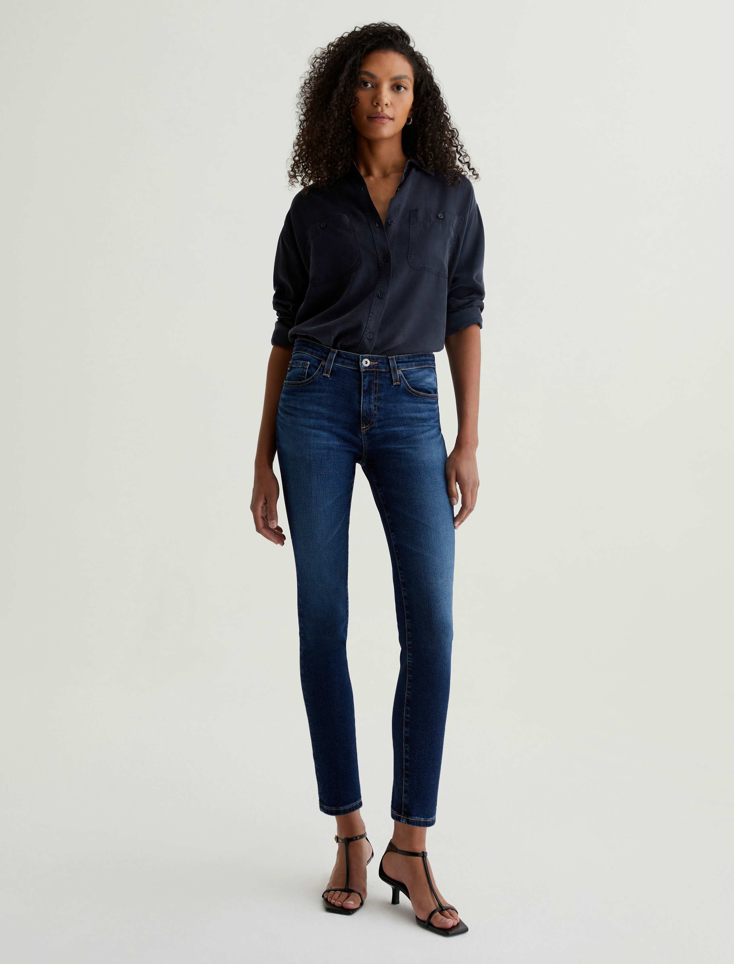 デニム・ジーパン ADRIANO GOLDSCHMIED Women Denim Pants W0015069PARO Grey LED1F79BT07YLJO_1