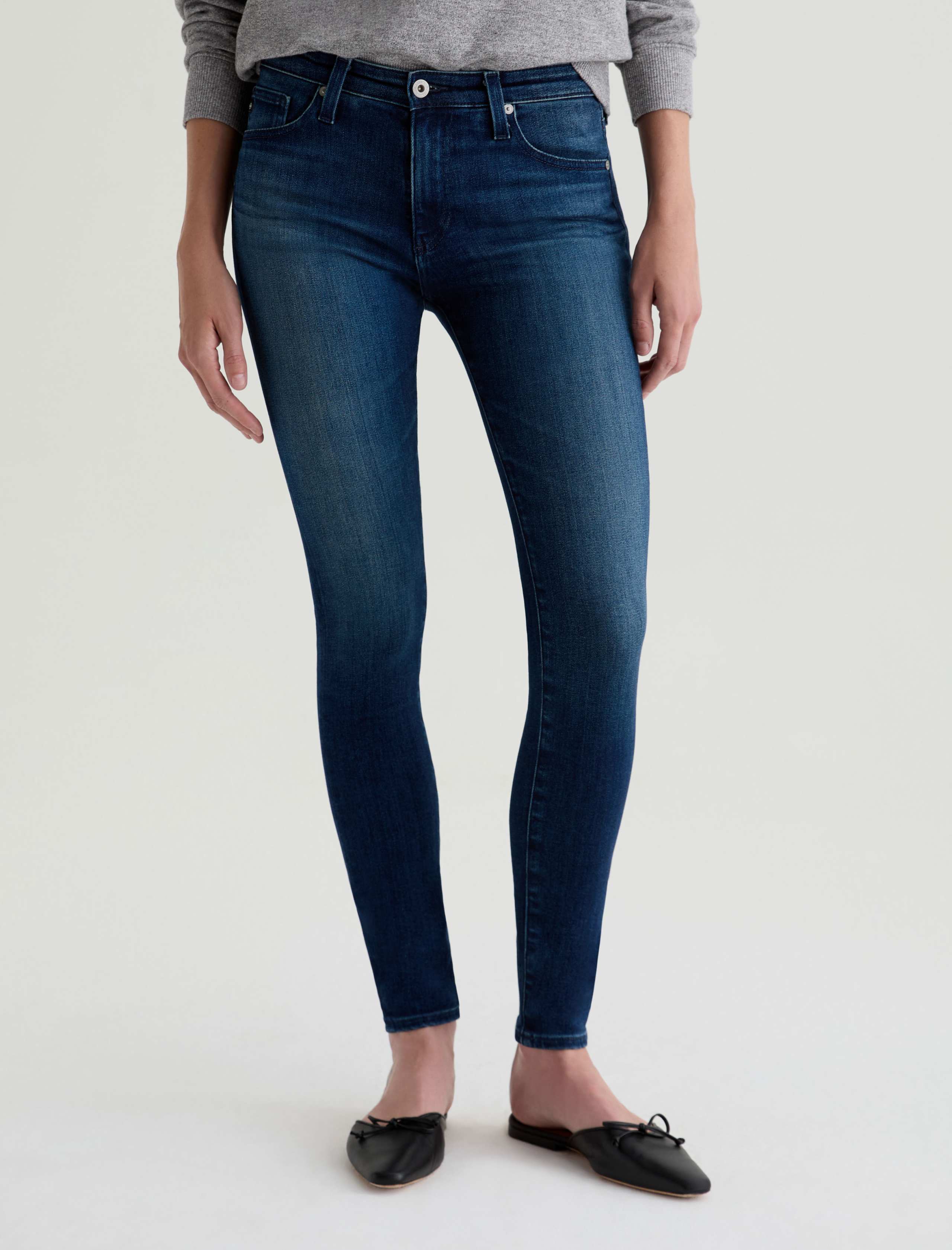 AG スキニーストレートジーンズ AG (29) スリムストレートデニムパンツ 日本製 ストレッチ